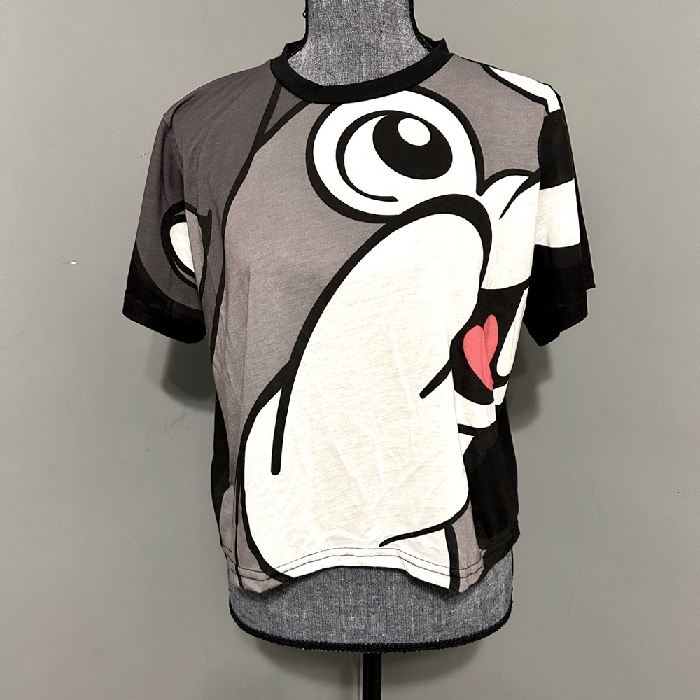 Buc-ee’s Black Crop Top T Shirt Size M